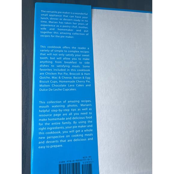 Simply the Best Pie Maker Recipes by Marian Getz Hardcover Book Pre-Loved - Picture 5 of 9
